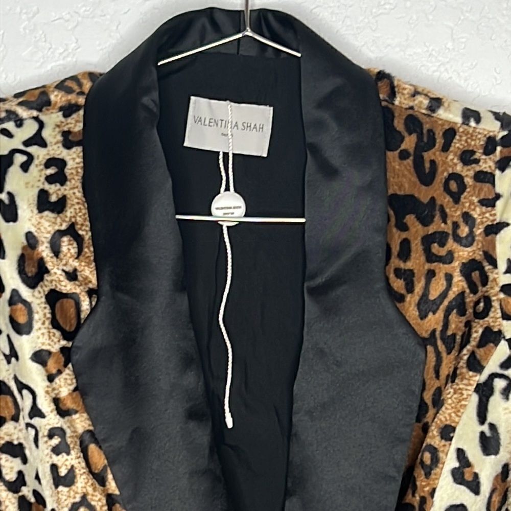 New Valentina Shah Leopard Blazer Dress Size 0 Revolve - Picture 4 of 15